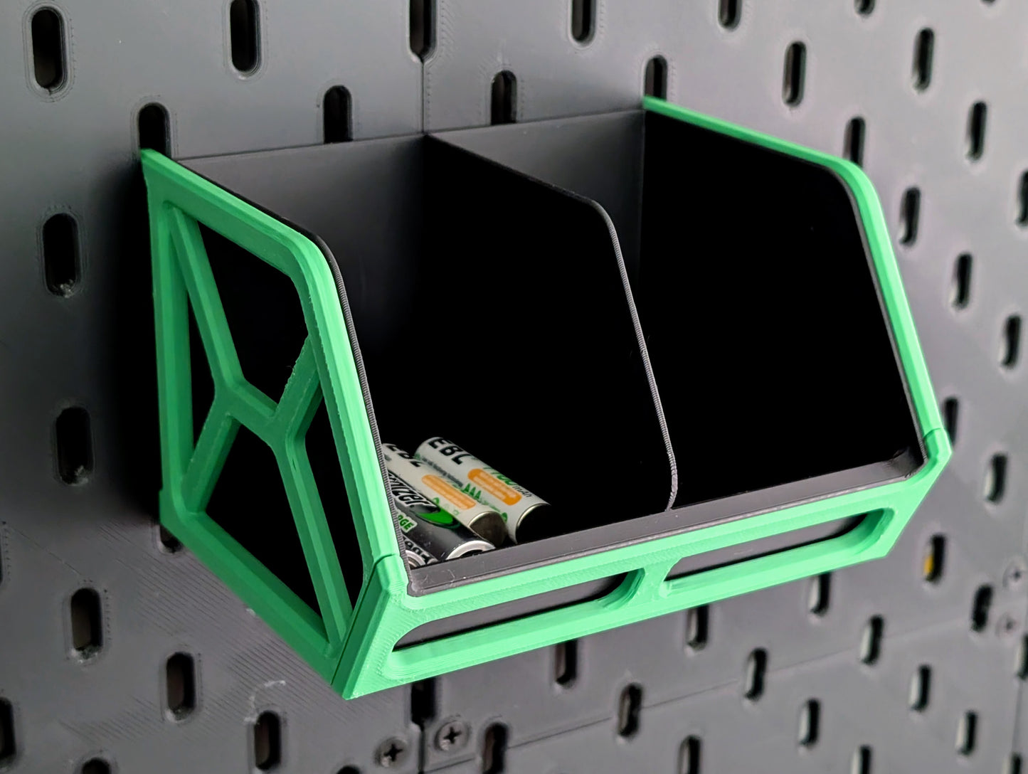 SKADIS Pegboard Storage Bin – Wall Mounted Space-Saving Organizer for Desk & Workshop