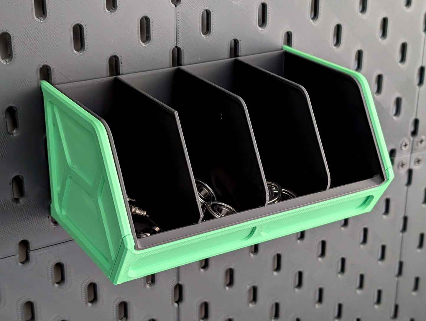 SKADIS Pegboard Storage Bin – Wall Mounted Space-Saving Organizer for Desk & Workshop