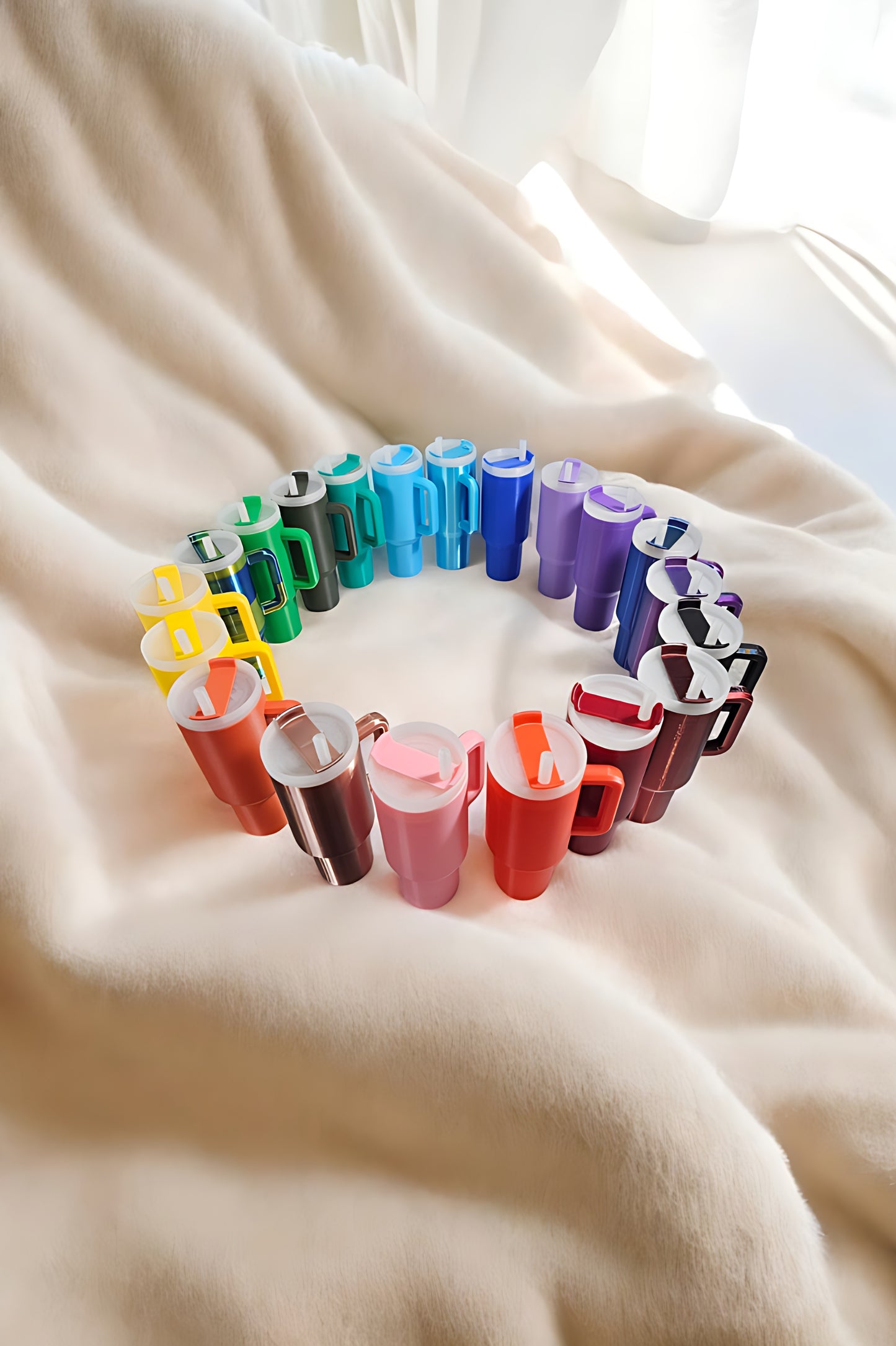 Mini Tumbler Keychain – Mini Lip Balm Storage Keyring Gift for Stanley Fans